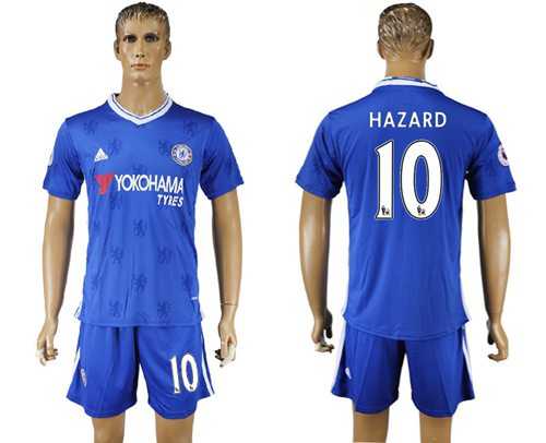 Chelsea #10 Hazard Home Soccer Club Jersey