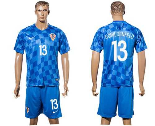 Croatia #13 S.Childenfeld Away Soccer Country Jersey