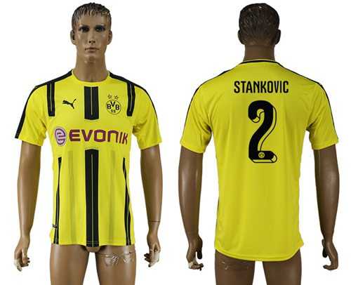 Dortmund #2 Stankovic Home Soccer Club Jersey