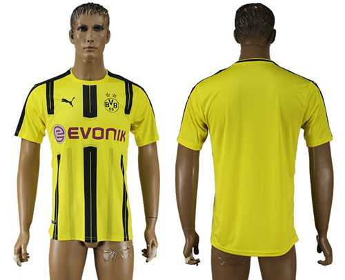 Dortmund Blank Home Soccer Club Jersey
