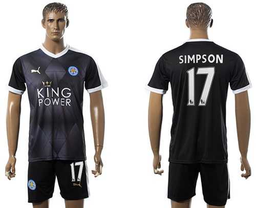 Leicester City #17 Simpson Away Soccer Club Jersey