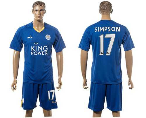 Leicester City #17 Simpson Home Soccer Club Jersey