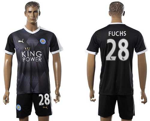 Leicester City #28 Fuchs Away Soccer Club Jersey
