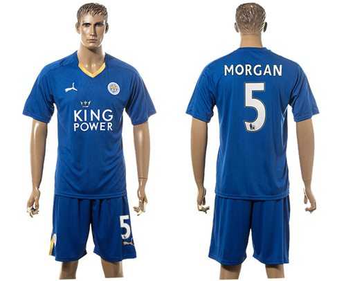 Leicester City #5 Morgan Home Soccer Club Jersey