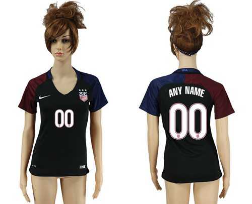 Women's USA Personalized Away Soccer Country Jersey
