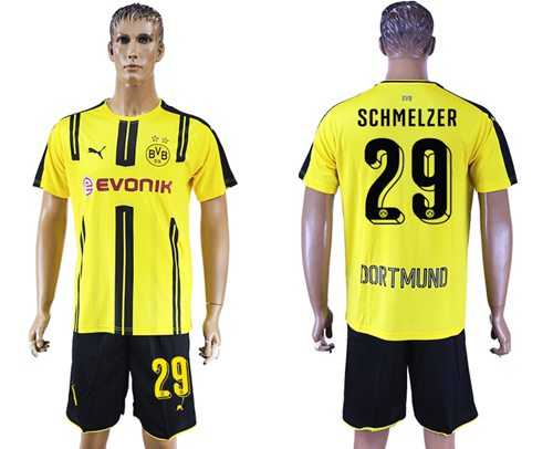 Dortmund #29 Schmelzer Home Soccer Club Jersey