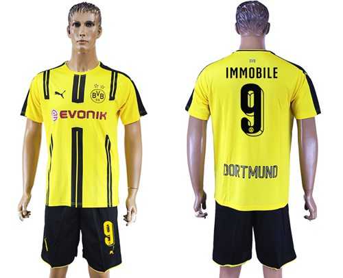 Dortmund #9 Immobile Home Soccer Club Jersey