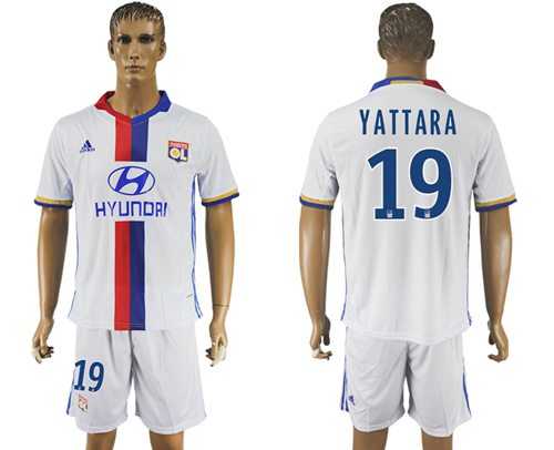 Lyon #19 Yattara Home Soccer Club Jersey
