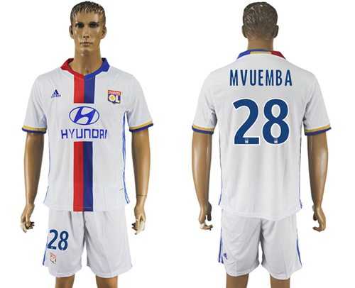 Lyon #28 Mvuemba Home Soccer Club Jersey