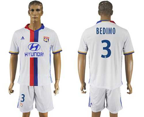 Lyon #3 Bedimo Home Soccer Club Jersey