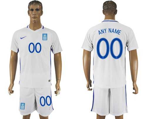 Greece Personalized Home Soccer Country Jersey