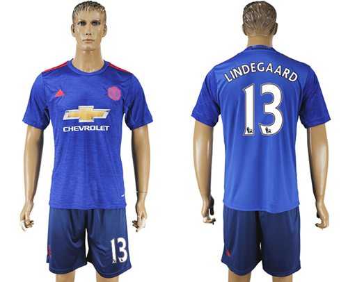Manchester United #13 Lindegaard Away Soccer Club Jersey