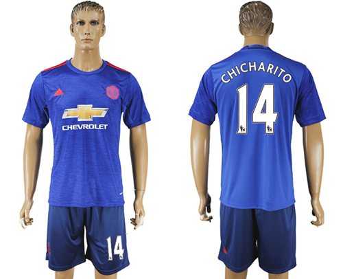 Manchester United #14 Chicharito Away Soccer Club Jersey