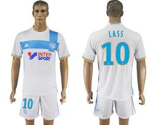 Marseille #10 Lass Home Soccer Club Jersey