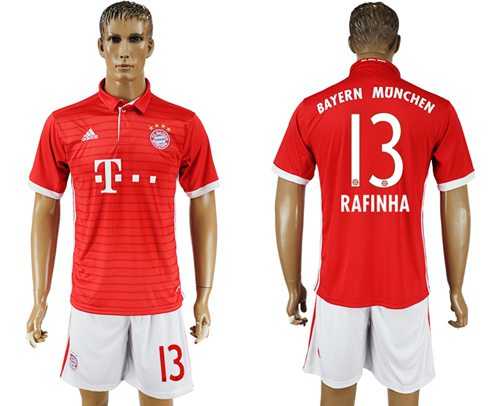 Bayern Munchen #13 Rafinha Home Soccer Club Jersey