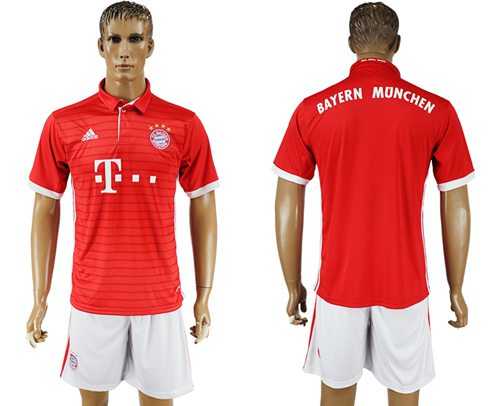 Bayern Munchen Blank Home Soccer Club Jersey