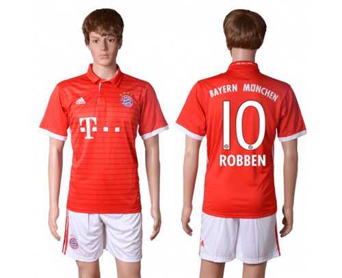 Bayern Munchen #10 Robben Home Soccer Club Jersey