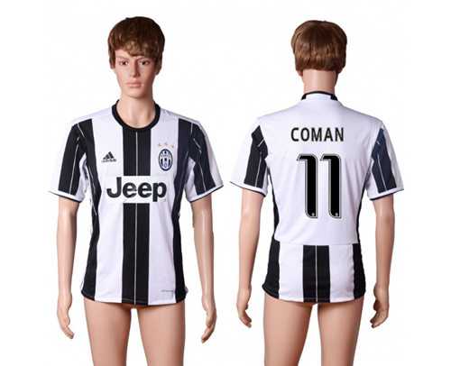 Juventus #11 Coman Home Soccer Club Jersey