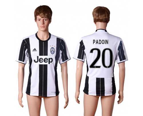 Juventus #20 Padoin Home Soccer Club Jersey