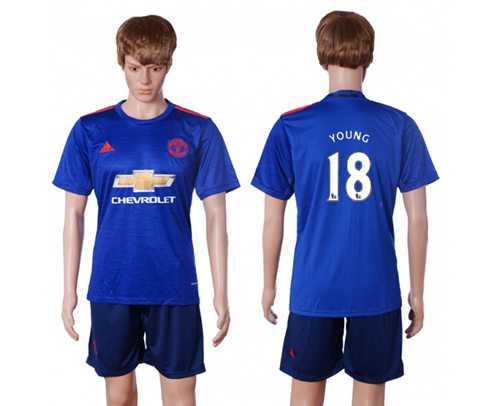 Manchester United #18 Young Away Soccer Club Jersey