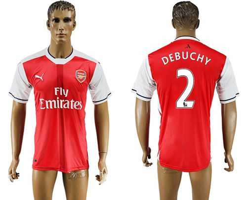 Arsenal #2 Debuchy Home Soccer Club Jersey
