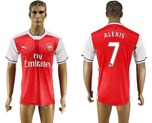 Arsenal #7 Alexis Home Soccer Club Jersey