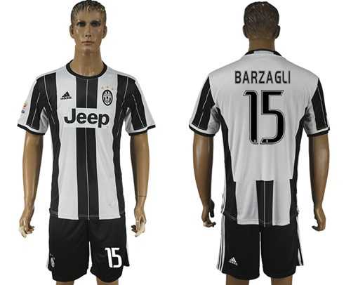Juventus #15 Barzagli Home Soccer Club Jersey