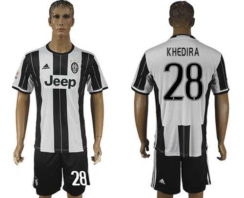 Juventus #28 Khedira Home Soccer Club Jersey