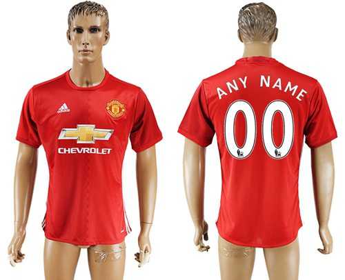 Manchester United Personalized Home Soccer Club Jersey