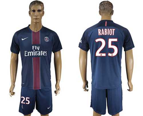 Paris Saint-Germain #25 Rabiot Home Soccer Club Jersey