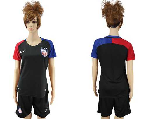 Women's USA Blank Away Soccer Country Jersey