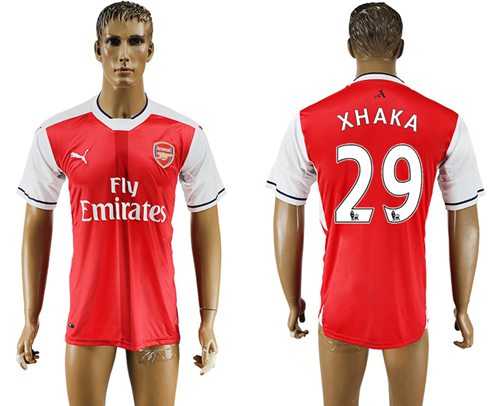 Arsenal #29 Xhaka Home Soccer Club Jersey
