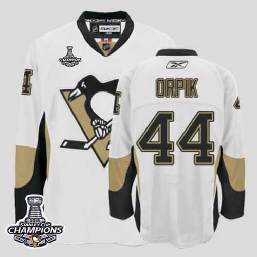 Pittsburgh Penguins #44 Orpik White 2016 Stanley Cup Champions Stitched NHL Jersey