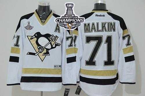 Pittsburgh Penguins #71 Evgeni Malkin White 2014 Stadium Series 2016 Stanley Cup Champions Stitched NHL Jersey