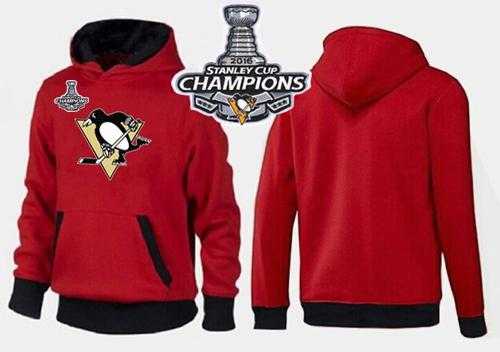 Pittsburgh Penguins Pullover 2016 Stanley Cup Champions Hoodie Red & Black