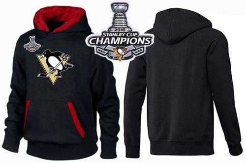 Pittsburgh Penguins Pullover Hoodie 2016 Stanley Cup Champions Black & Red