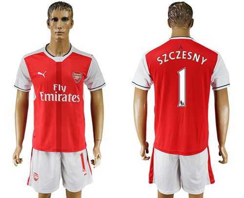 Arsenal #1 Szczesny Home Soccer Club Jersey