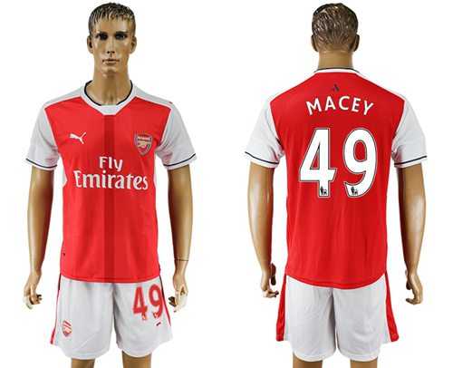Arsenal #49 Macey Home Soccer Club Jersey