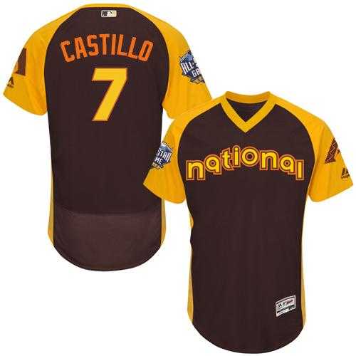 Arizona Diamondbacks #7 Welington Castillo Brown Flexbase Authentic Collection 2016 All-Star National League Stitched Baseball Jersey