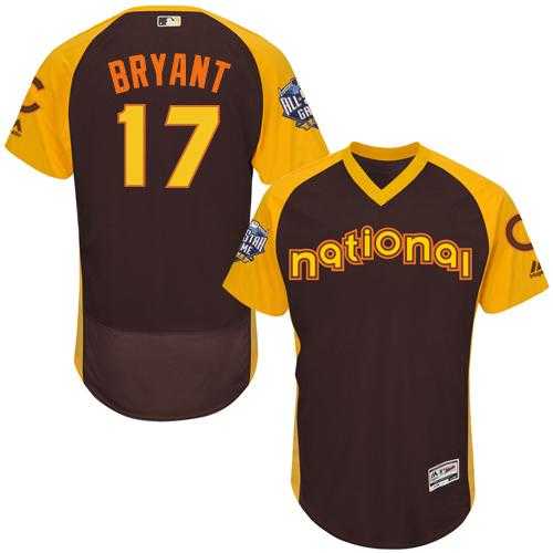 Chicago Cubs #17 Kris Bryant Brown Flexbase Authentic Collection 2016 All-Star National League Stitched Baseball Jersey