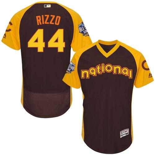 Chicago Cubs #44 Anthony Rizzo Brown Flexbase Authentic Collection 2016 All-Star National League Stitched Baseball Jersey