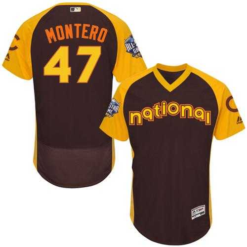 Chicago Cubs #47 Miguel Montero Brown Flexbase Authentic Collection 2016 All-Star National League Stitched Baseball Jersey