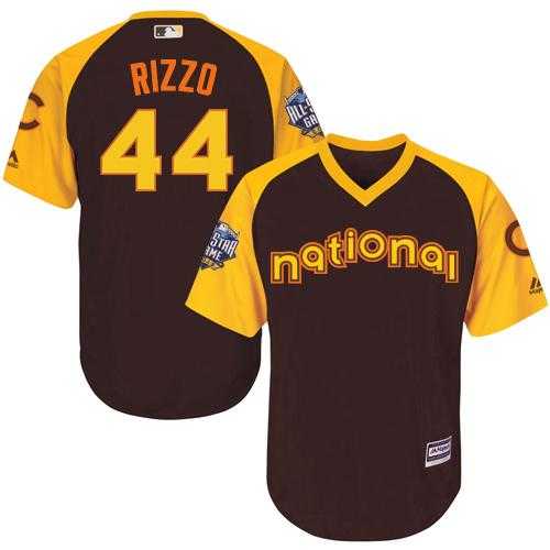 Youth Chicago Cubs #44 Anthony Rizzo Brown 2016 All-Star National League Stitched Baseball Jersey