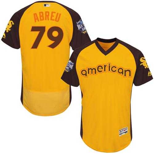 Chicago White Sox #79 Jose Abreu Gold Flexbase Authentic Collection 2016 All-Star American League Stitched Baseball Jersey