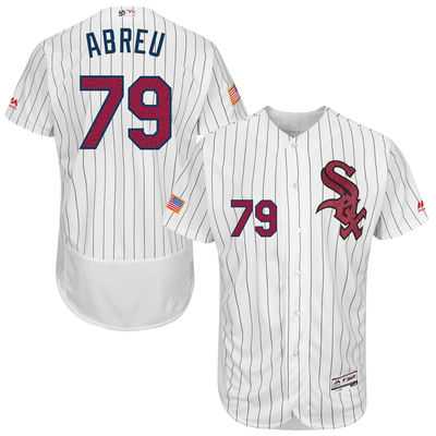 Chicago White Sox #79 Jose Abreu White Stitched 2016 Fashion Stars & Stripes Flex Base Baseball Jersey
