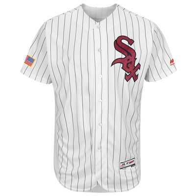 Chicago White Sox Blank White Stitched 2016 Fashion Stars & Stripes Flex Base Baseball Jersey