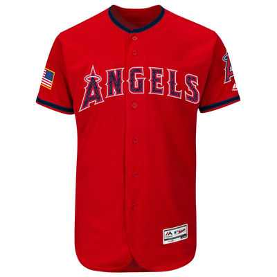 Los Angeles Angels of Anaheim Blank Scarlet Stitched 2016 Fashion Stars & Stripes Flex Base Baseball Jersey