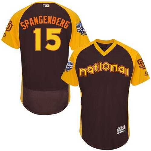 San Diego Padres #15 Cory Spangenberg Brown Flexbase Authentic Collection 2016 All-Star National League Stitched Baseball Jersey