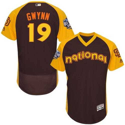 San Diego Padres #19 Tony Gwynn Brown Flexbase Authentic Collection 2016 All-Star National League Stitched Baseball Jersey