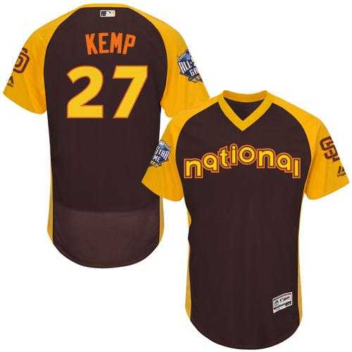 San Diego Padres #27 Matt Kemp Brown Flexbase Authentic Collection 2016 All-Star National League Stitched Baseball Jersey